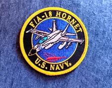F/A-18 HORNET (3" Rd) US NAVY Military Patch PM5255 EE