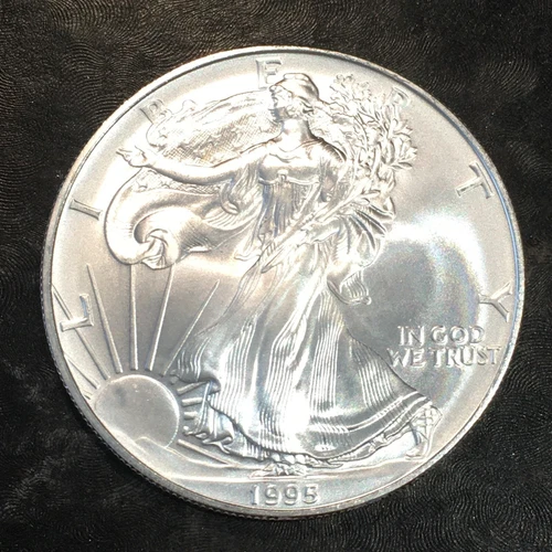 1995 Uncirculated American Silver Eagle US Mint Issue 1oz Pure Silver #N920