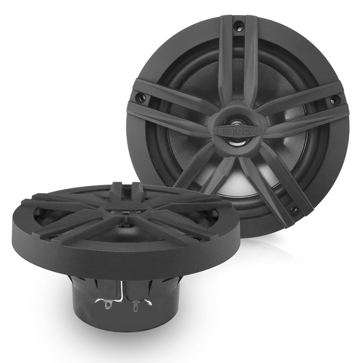 Enrock Marine High Performance Speakers (Black White Charcoal)