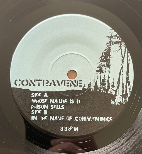 Contravene - Prison Sells 7” hardcore / punk vinyl record EX / NM - Picture 4 of 6