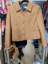 Designer Salvatore Ferragamo Tan Jacket Size 12/14