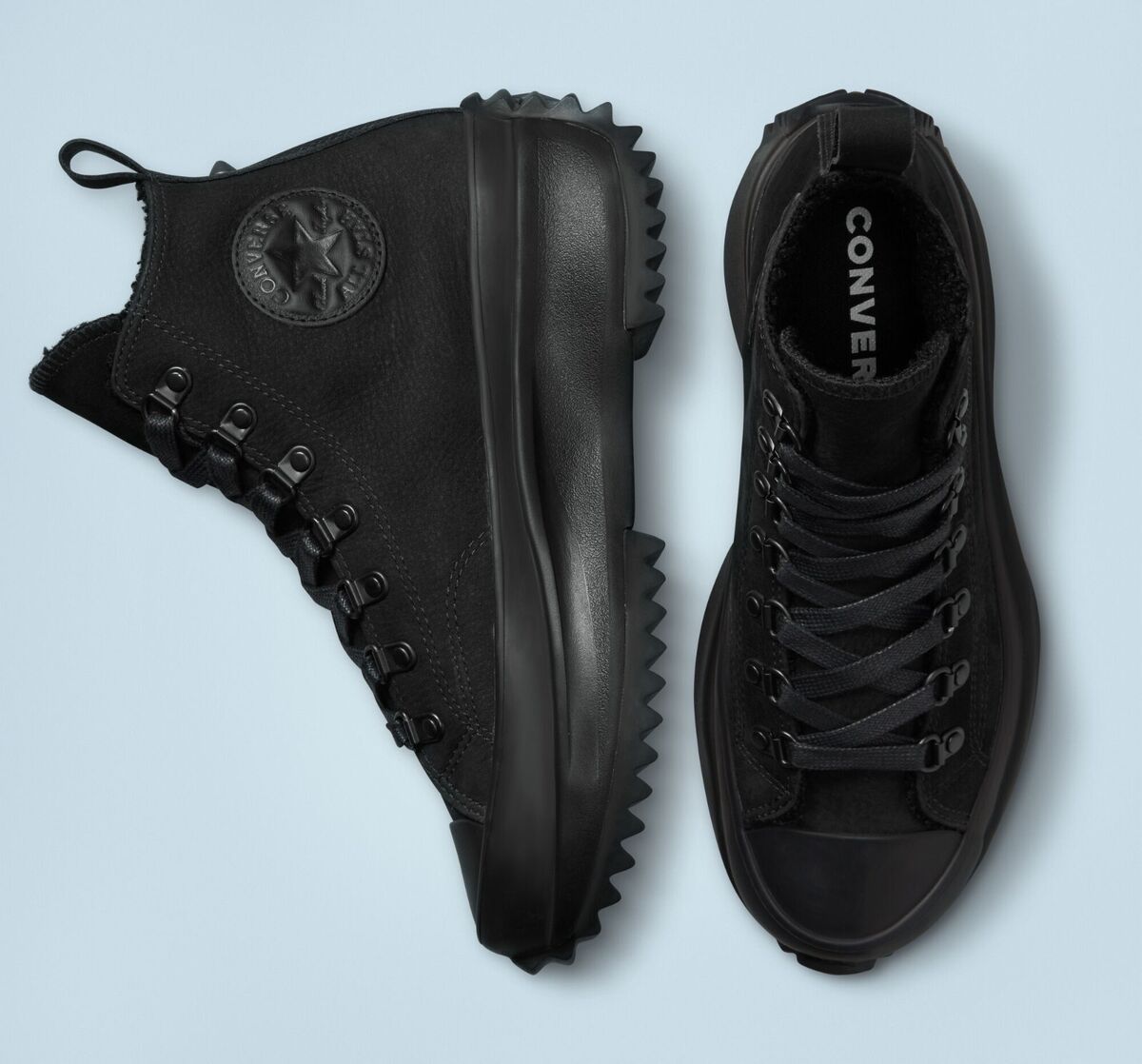 Converse Run Star Hike Platform Monochrome Hi To Boot Converse Run Star Hike Platform Monochrome Hi To Boot