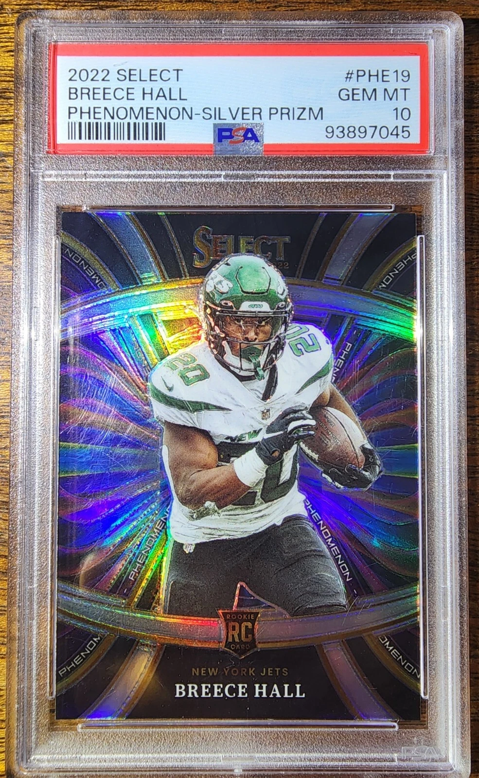 Breece Hall Panini Select Phenomenon #PHE19 Silver Prizm