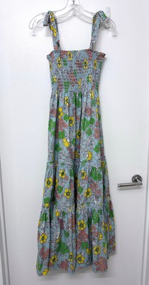 tory burch printed tie shoulder dress