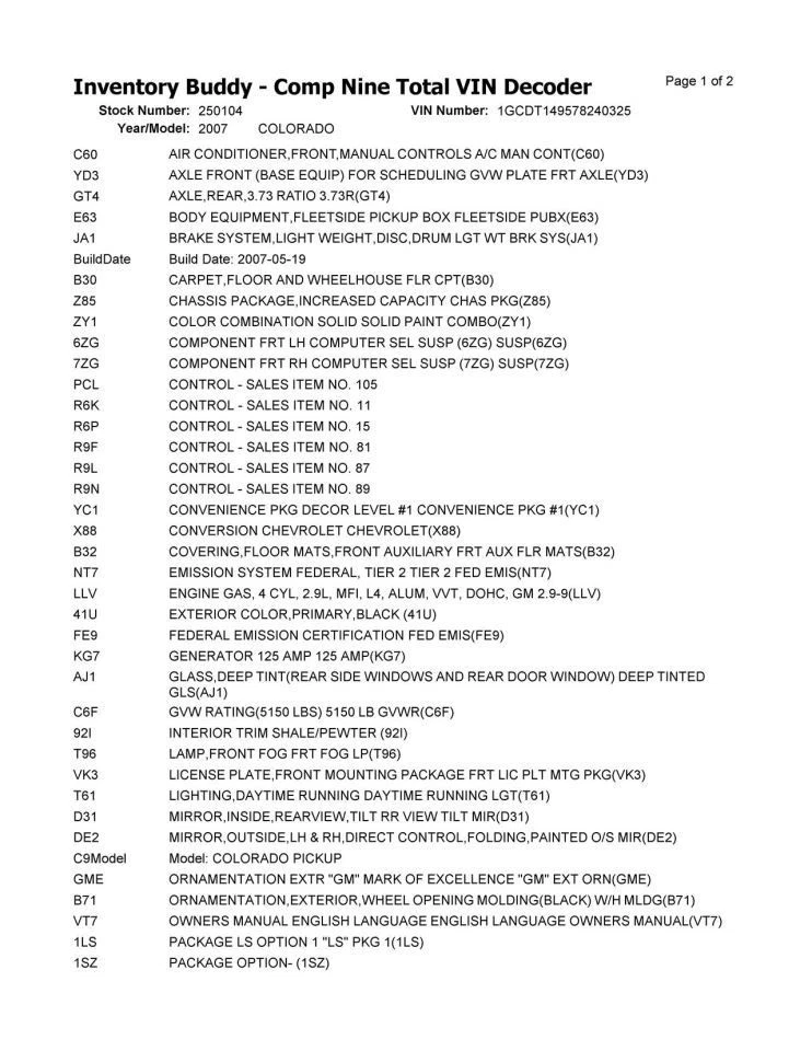Engine 2.9L VIN 9 8th Digit Opt Llv Fits 07 CANYON 2667628 Foto 2 de 4