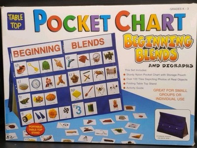 Table Top Pocket Charts - Beginning Sounds Skills Learning Teacher Aid K-3