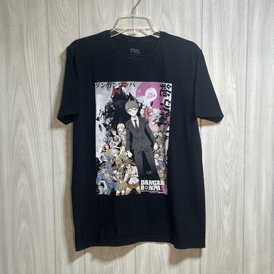 Danganronpa 3 Group Characters Black Short Sleeve Shirt Size Large