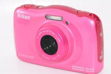 Nikon COOLPIX W100 Pink Digital Camera 13.2MP 3x Zoom full HD video ISO 125-1600