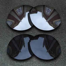 US Black Silver Polarized Replacement Lenses For-Oakley Madman Sunglasses
