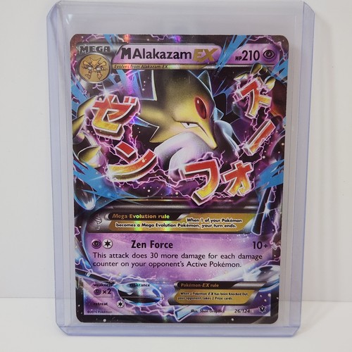 M Alakazam EX 26/124 Fates Collide Set Holo Pokemon Card 2017