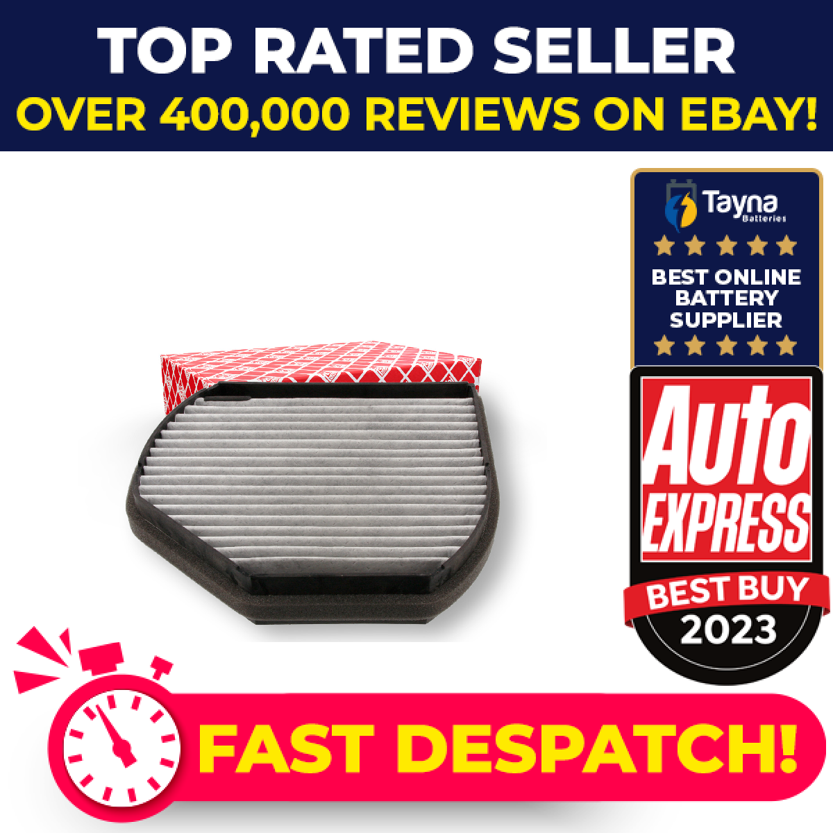 Pollen / Cabin Filter fits MERCEDES C250 S202, W202 2.5D 93 to 01 A2108300818