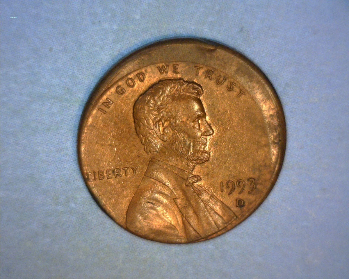 リンカーン ペニー 1993-D Close AM & グリースストライク Lincoln Memorial Penny 1993 US Coin Errors for sale | eBay