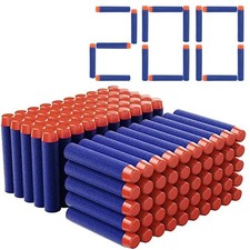 200 PCS Darts Foam Bullets Refill Pack for Nerf  Other Blasters Toy Gun Shotgun