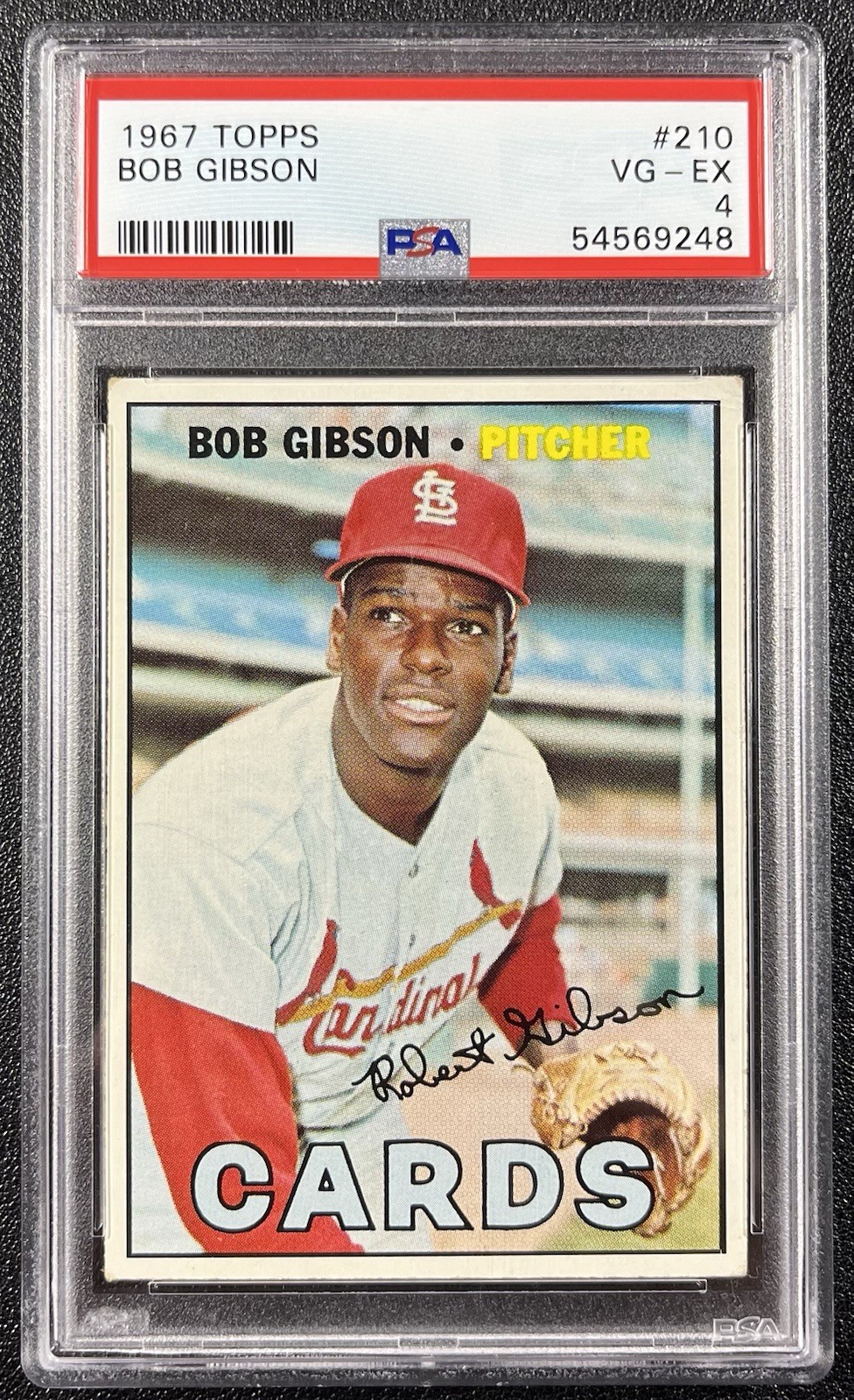 1967 Topps Bob Gibson #210 PSA 4 Well Centered