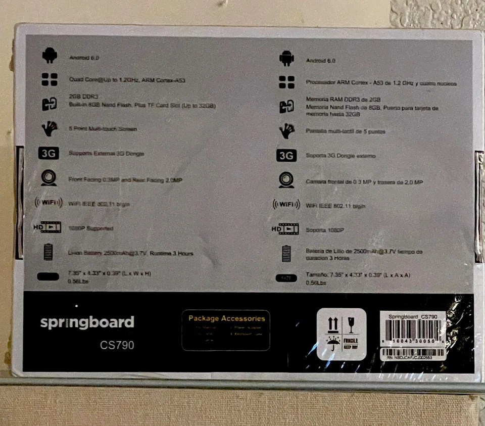 T-Mobile 7” Kid Friendly Springboard Tablet NEW IN BOX - Image 2 of 3