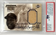 1999 upper deck a piece of history 500 club Willie McCovey Bat Auto 41/44 PSA 10