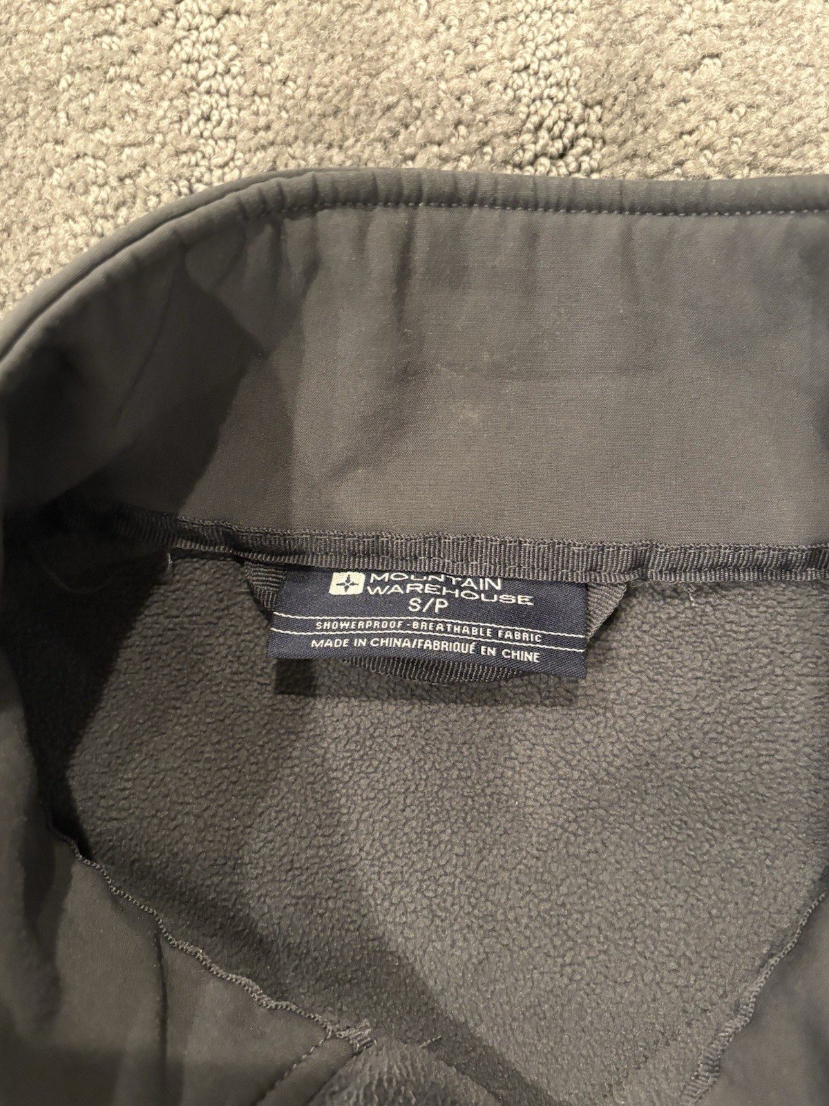 Mountain Warehouse Softshell Jacket Size Gray Wat… - image 3