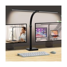 LED Desk Lamp for Home Office, Double Head 24W with Base, Architect Light 5 L...