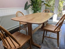 Ercol 822 Elm Dining Table Refinished Mid Century Modern