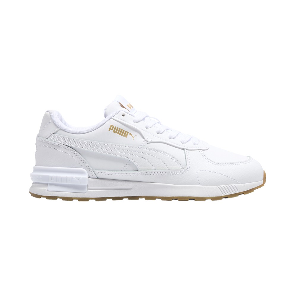 PUMA Graviton Leather Lace Up  Womens White Sneakers Casual Shoes 40110203