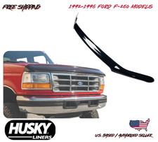 1992-1996 Ford F-250 High Profile Hood Bug Shield Blk. Protector Husky Liners