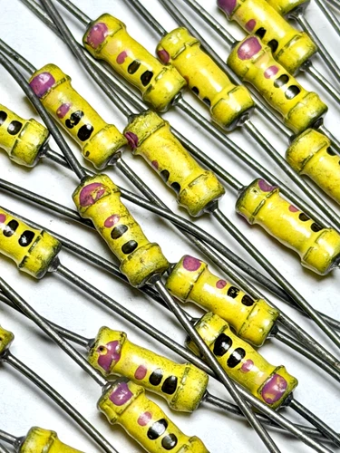 Lot of 28pcs Vintage Dogbone Resistors Electronics Radio Audio Amplifier - product listing photo