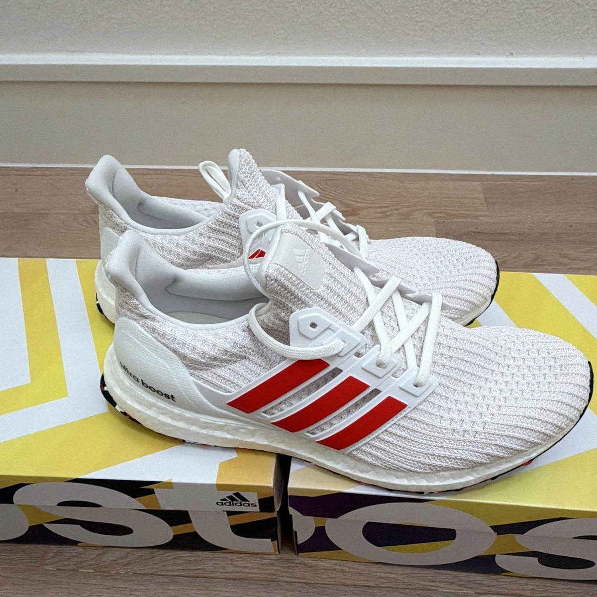 adidas UltraBoost 4.0 Red Stripes for Sale | Authenticity