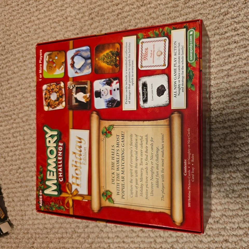 Hasbro MEMORY Challenge Holiday Edition Festive Family Fun! - Image 2 of 3