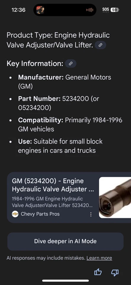 Lote de 5 nuevos elevadores hidráulicos OEM GM 5234200 HL-77 para vehículos GM 1984-1996 Foto 2 de 4