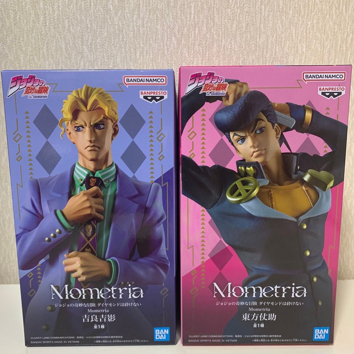 Figura JoJo’s Bizarre Adventure Mometria Josuke Higashikata Yoshikage Kira 2 cajas