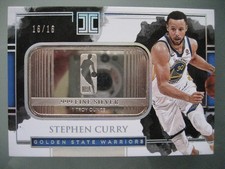 2017 Panini Impeccable #NBA-SC Stephen Curry 1 troy oz Silver Bar Logoman 16/16