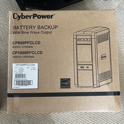 CyberPower PFC Sinewave Computer Battery Backup, 850VA 510W UPS