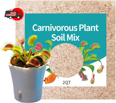 2 Qts Carnivorous Plant Soil Mix, Great Potting Soil for Venus Fly Trap Live Pla