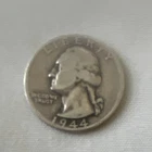 1944 d Washington Quarter Silver 25C Business Strike Coin Uncertified Circulated