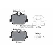 Satz Bremsbeläge Bremsklötze hinten für BMW 4-er G22 G23 Gran G26 I4 Z4 | 244