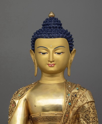 Hand Made Master Peice 15 “ Tibetan Buddha Fine Statue Sculpture - Picture 5 of 9