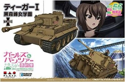 MÄDCHEN und PANZER das FINALE Tiger I Kuromorimine Girls High School 1/56 Bausatz