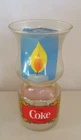 NOS Vintage 1978 Coca-Cola/Coke ~ Hurricane Floating Candle Holder/Glass ~ 6.5"