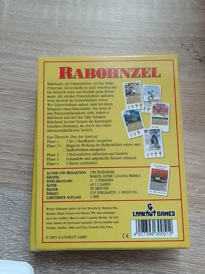Kartenspiel     Lookout Games  Rabohnzel , variante Zu  Bohnanza - Bild 2 von 4