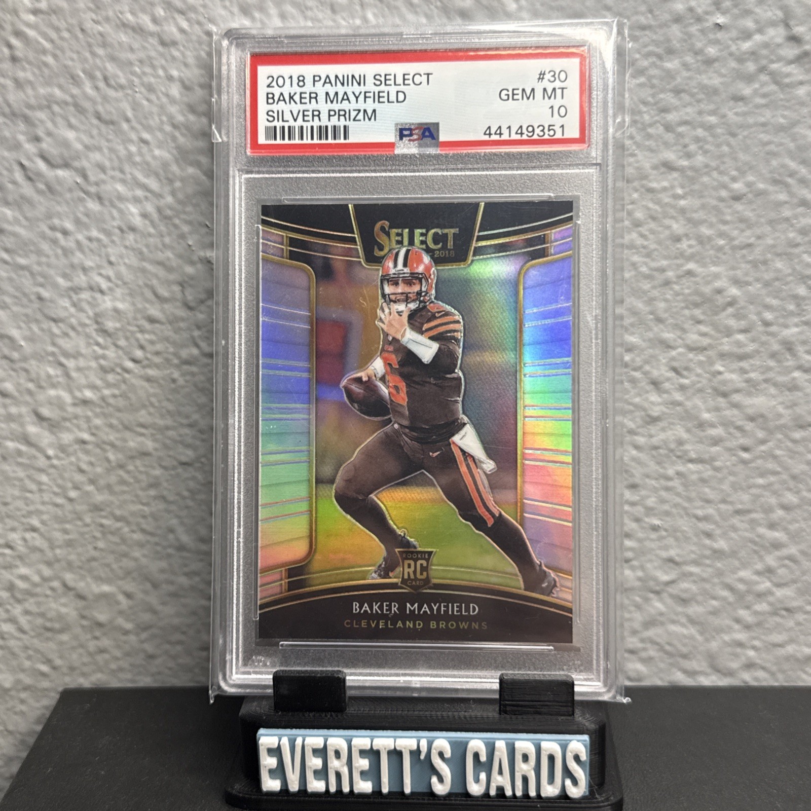 Baker Mayfield Panini Select #30 Silver
