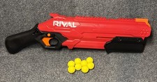 NERF Rival Takedown XX-800 Blaster Red with 8 Ammo Balls Used Works