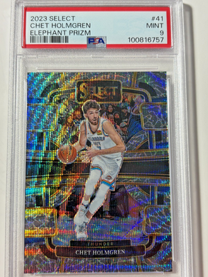Chet Holmgren 2023-24 Panini Select Prizms Elephant #41 PSA 9 | eBay