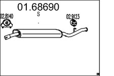 Pot d'échappement Fiat TEMPRA