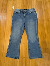 Member's Mark Women's High Rise Crop Flare Stretch Jeans