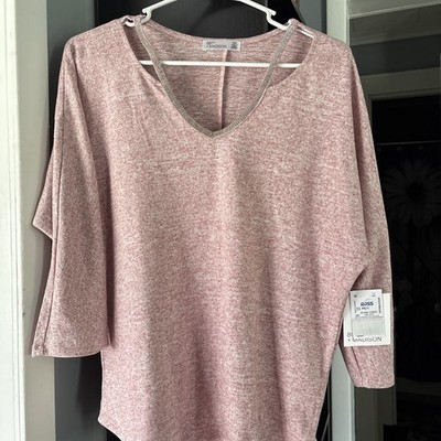 Women's 89th & Madison Sweater Size Medium Jewel Neck