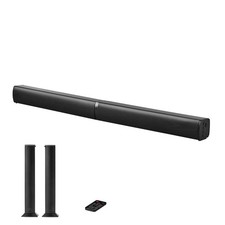 2 in 1 Detachable Soundbar Home Theater Speaker Subwoofer Bluetooth HDMI AUX USB