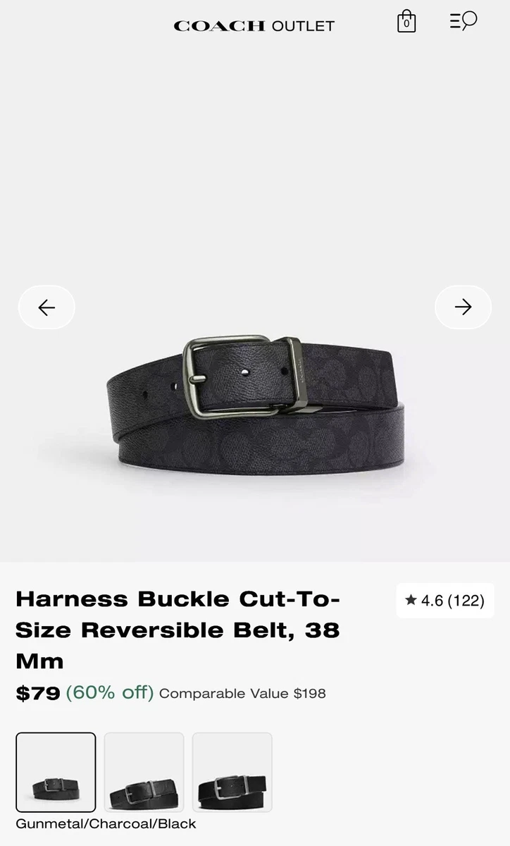 Coach Black Calfskin Leather Belt Women’s 38 Large Solid Brass Silver Buckle Coach | Accessories | Coach Black Calfskin Leather Belt  main image 4
