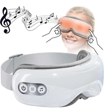 Eye Massager with Heat,Heated Eye Mask with Bluetooth Music Eye Care Gift 6Modes