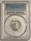 1943-D Lincoln Wheat Steel Cent!  PCGS MS67!