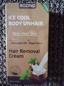 Rozino Unisex Body Unhairing Cream Hair Removal Cream, With Coconut Oil & Mint P